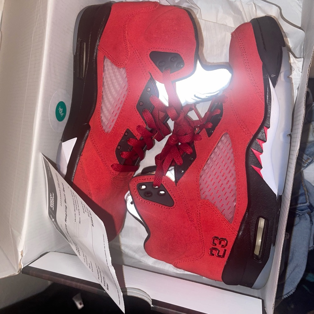 Jordan 5 raging bull red